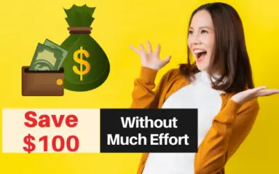 How to Save 100 Dollars a Month Easily?
