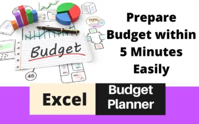 Frugal Beat Excel Budget Planner | FREE Template to Prepare a Monthly Budget in 5 Minutes